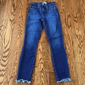 Paige Hoxton Raw Hem Ankle Jeans-Size 24